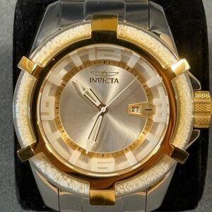 ThermoGlow Men Model 42343 - Men's Watch Quartz Two-Tone Silver and Gold